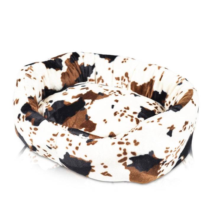 Lit pour chat et chien rembourré en velours