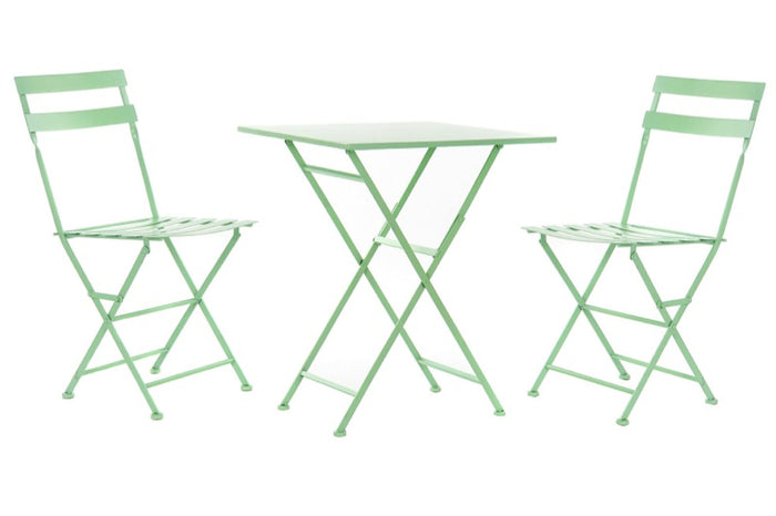 Mesa Cuadrada y Sillas Plegables para Exterior