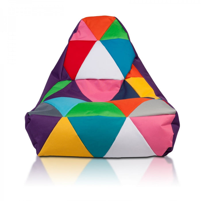 Piramide Pouf Multicolore Patchwork