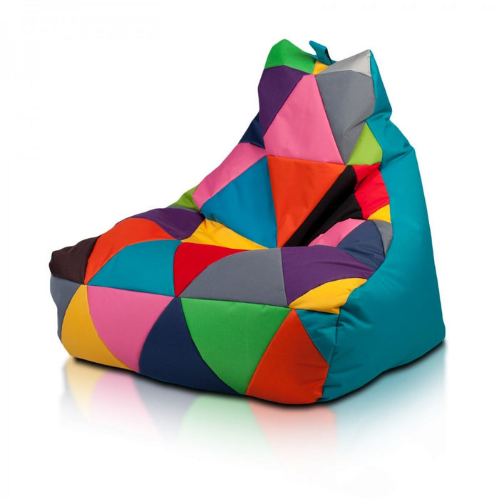 Piramide Pouf Multicolore Patchwork
